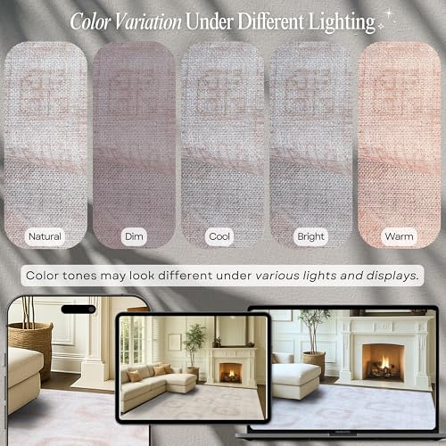Fame Rugs Modern Oushak Rug 2x3, Vintage Doormat Turkish Colorful Oriental Antique Inspired Washable Small Area Rug, Luxury Living Room Bedroom (381LB, 2' x 3') - color: 405cb, size: 2'6" x 5' (Rectangular)