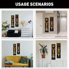 PLIGREAT 2 Pack Egyptian Tapestry with Tassels, Ancient Egypt Goddess Art Wall Hanging Vertical Narrow Egypt Civilization Home Wall Tapestry for Bedroom Living Room, 52" x 13" - color: yellow,brown