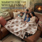 Sacred Thread Aztec Blanket Fleece, Reversible Native American Blanket, Western Throw, Native American Western (Coffee Flannel) (Full (60”x80”)) - color: Coffee Flannel, size: Full (60”x80”)
