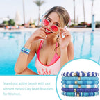 choice of all String Bracelets for Women Boho Wave Surfer Beach Wear Cute Bracelets Set Summer Friendship Jewelry Accessories Beach Stuff - color: C2:6pcs blue bracelets