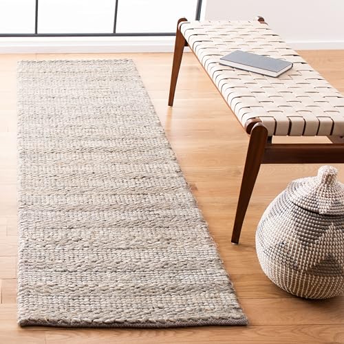 SAFAVIEH Natural Fiber Collection Runner Rug - 2'3" x 6', Beige, Handmade Jute, Braided Woven Design, Ideal for Living Room, Bedroom (NF212B) - color: Beige, size: 2'3" x 6' (Runner)