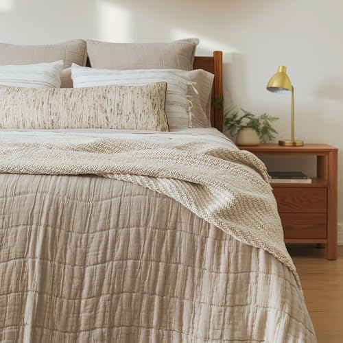 Calm Cloud Knit Throw Blanket 55x60, Soft Grey 100% Cotton Decorative Sofa and Bed Blanket, Lightweight All-Season Throw, Handwoven in India, Oeko-TEX Certified, Sofa Accent - color: White, size: Throw (55" x 60")