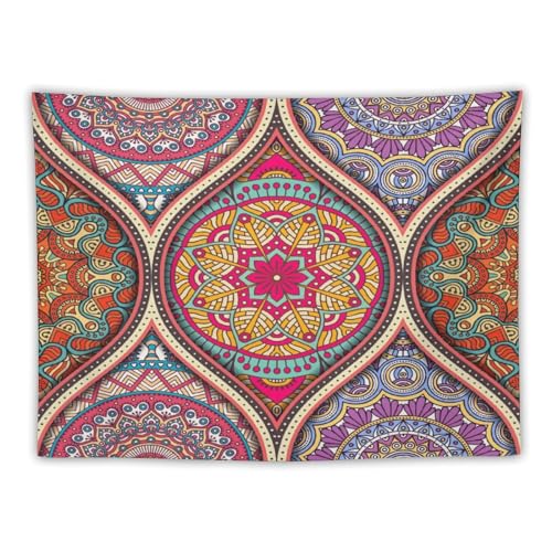 HZOHNAGO Mandala Tapestry Boho Retro Geometry Ethnic Tribes Pattern Printed Wall Tapestry Colorful Wall Hanging for Bedroom Living Room Dorm 40" W x 30" H - color: Style-10, size: 40"L x 30"W