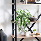 GBESTWOOW Artificial Spider Plant Hanging Vine Fake Greenery for Home Garden Office Wedding Decoreation 2pcs - size: 25 inch