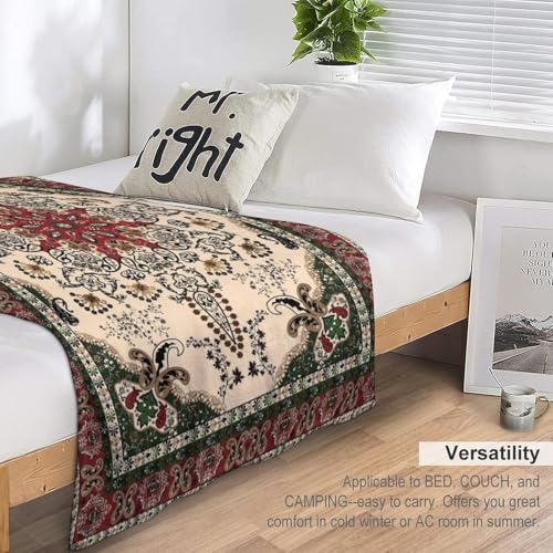 Boho Aztec Throw Blanket,Ethnic Bohemian Tribal Abstract Pattern Soft Throw Blanket for Couch Sofa Camping Office Travel Home Bedroom Decor All Seasons 30"x40" - color: Boho-19, size: 30x40in