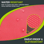 ProsourceFit Exercise Balance Pad, Non-Slip Cushioned Foam Mat & Knee Pad for Fitness and Stability Training, Yoga, Physical Therapy - color: Red, size: XL - (18.75" x 15")