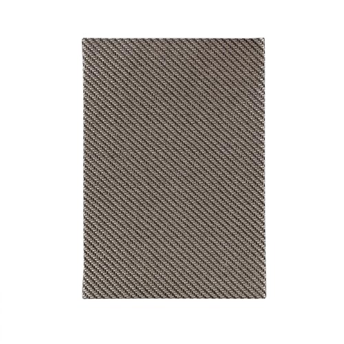 Aspen Creative 38703-2, K/D Hardback Square Contemporary Collapsible Spider Shade, (10+10)" Top x (10+10)" Bottom x 14-1/4" Height, Brown Rattan Look Linen Textured Fabric, Set of 2 - size: 10+10" Top x 10+10" Bottom x 14-1/8" Height