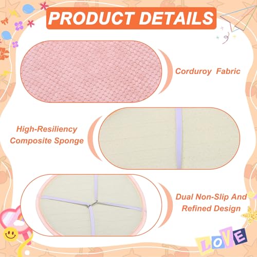 uxcell Round Stool Cushion, 10 x 10 Inch Round Seat Pads with Elastic Straps, Anti-Slip Soft Round Pad Chair Seat Cushions for Dining Chairs Kitchen Bar High Stool, Light Pink - color: Light Pink, size: 10 x 10 Inch