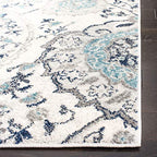 SAFAVIEH Madison Collection Accent Rug - 2'3" x 4', Cream & Light Grey, Glam Paisley Design, Non-Shedding & Easy Care, Ideal for High Traffic Areas in Entryway, Living Room, Bedroom (MAD600C) - color: Cream/Light Grey, size: 2'3" x 4' (Rectangular)