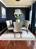 Hauteloom Ferdinand Living Room, Bedroom Machine Washable Area Rug - Farmhouse - Light Brown, Dark Brown, Light Blue - 5'3" x 7' - size: 5'3" x 7' (Rectangular)