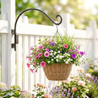 Lifyzoon Swivel Bird Feeder Hanger Hook: 12 Inch Swivel Hanging Plant Bracket, 50lbs Weight Capacity - Heavy Duty Outdoor Hooks for Hanging Bird Feeders, Flower Baskets, Lanterns, Wind Chimes - size: 12 Inch