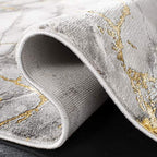 SAFAVIEH Craft Collection Runner Rug - 2'3" x 10', Grey & Gold, Modern Abstract Design, Non-Shedding & Easy Care, Ideal for High Traffic Areas in Living Room, Bedroom (CFT877F) - color: Grey/Gold, size: 2'3" x 10' (Runner)