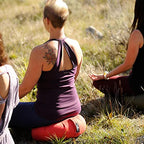 Hugger Mugger Zafu Meditation Cushion - Support in Cross-Legged Sitting, Buckwheat Filled, Durable Fabric, Convenient Handle, Handmade in USA - color: Plum