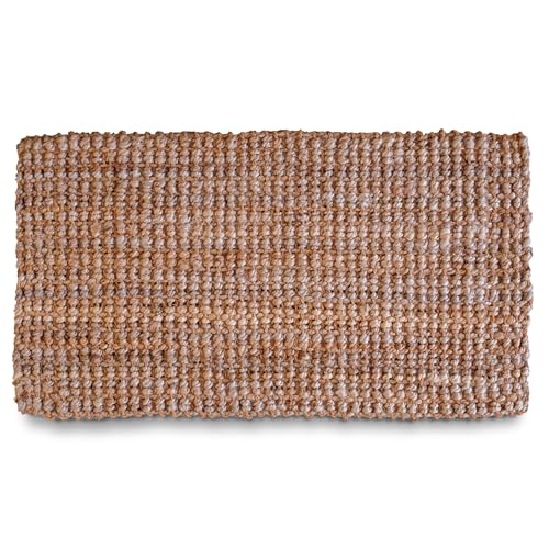 Jute Doormat 30x17 Inch, Jute Entryway, Braided Doormat, Natural Woven Welcome Mat