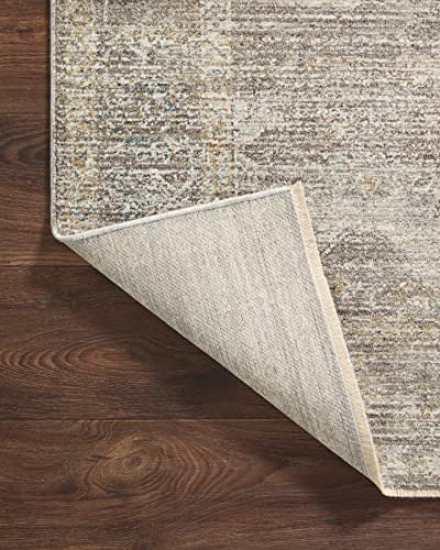 Loloi Magnolia Home by Joanna Gaines Millie Collection MIE-05 Stone/Natural 11'-6" x 15'-7", .25" Pile Height, Area Rug - color: Stone / Natural, size: 11'6" x 15'7" (Rectangular)