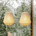 JHY DESIGN Set of 2 Battery Powered Lamp 8" H Braided Cotton Rope Decorative Pendant Lamp Battery Light with 6 Hours Timer for Bar Bedroom Patio Indoor Outdoor Living Room - size: 8 inches, Set of 2