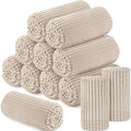 Buryeah 12 Pcs Flannel Throw Blanket Bulk 50 x 60 in Sleepover Blanket Outdoor Wedding Throw Lightweight, Oeko-tex Standard 100 Certified for Sofa Homeless Gifts (Khaki) - color: Khaki