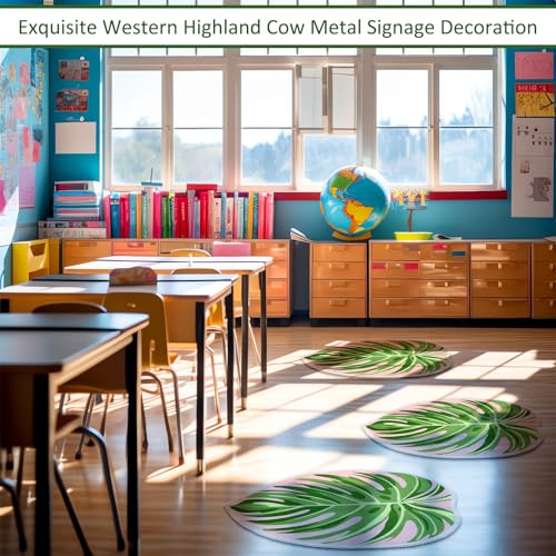 Tinideya 12 Pcs Kids Carpet Circle Seats for Class 16 Inch Round Classroom Rug Back to School Floor Cushions Soft Educational Mat Non Slip First Day of School Learning Playing Areas(Tropical Leaves) - style: Tropical Leaves