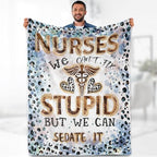 Aimego Nurse Gifts Blanket for Women - Nursing Student Nurse Appreciation Gifts for Nurse Practitioner, RN Nurses, Nurses Week Nurse Graduation Gift Throw Christmas Lightweight Blanket 50"x60" - color: Nurse 2