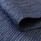 Unique Loom Braided Jute Collection Area Rug - Dhaka (3' 3" x 5' 3" Rectangle, Navy Blue) - color: Navy Blue, size: 3'3" x 5'3" (Rectangular)