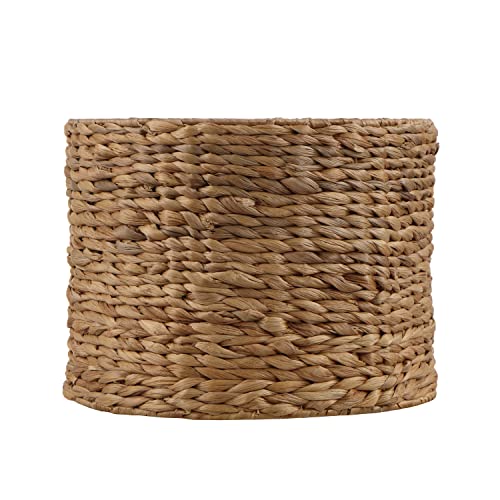 Aspen Creative 31605, Drum Spider Lamp Shade, Water Hyacinth, 12" Top x 12" Bottom x 9" Height - color: Water Hyacinth