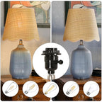 Pia Ricco 19" Modern Ceramic Table Lamp for Living Room Gray Blue Base Desk Lamps for Bedroom Farmhouse Bedside Nightstand Lamp End Table Lamps,Bule,Rattan Shade - color: Navy Blue Base