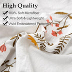 Move Over Body Pillow Cover, White Flower Embroidery, Soft Washed Microfiber, Pocket Closure, 20x54 inches - color: White-01, size: Body, 20" x 54" (Pack of 1)