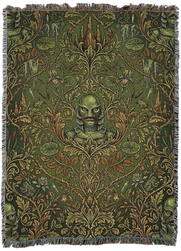 Pure Country Weavers Monster from the Black Lagoon Blanket - Fantasy Gift - Tapestry Throw Woven from Cotton - Made in The USA (72x54) - color: Monster from the Black Lagoon, size: 72x54