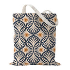Boho Style Canvas Bag for Women Boho Fashion Tote Bag for Bohemian Lover - color: Navyfloral Bag