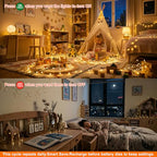8 Pack Rechargeable LED Fairy Lights 7Ft 20LED Battery Operated with Remote, DIY Timer & 8 Modes, Mini Twinkle String Lights for Indoor Christmas Wedding Mason Jar Bedroom Table (Warm White) - color: Warm White