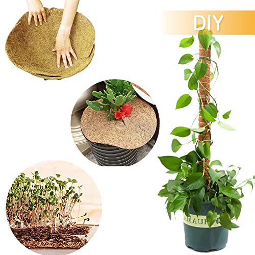 Coco Coir Liner, Yarrdfir 24x120 inch Natural Coconut Liners for planters Flower Basket, Reptile Carpet, Natural Coconut Fiber mat, Garden Decoration, Animal pet pad, Snow Mat - size: 24x120