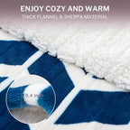 VENTIMI Electric Blanket Heated Throw, 50" x 60" Heated Blanket with 5 Heat Levels & 3 Hours Auto Off, Fast Heating Blankets with ETL & FCC Certification, Navy - color: Navy, size: Throw
