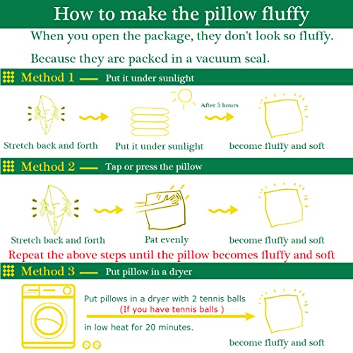 JIEITIVE Throw Pillow Inserts Hypoallergenic Premium Pillow Stuffer Square Form for Decorative Pillow Covers Cushion Set of 1-18 x 18 Inches - size: 18 x 18 Inches