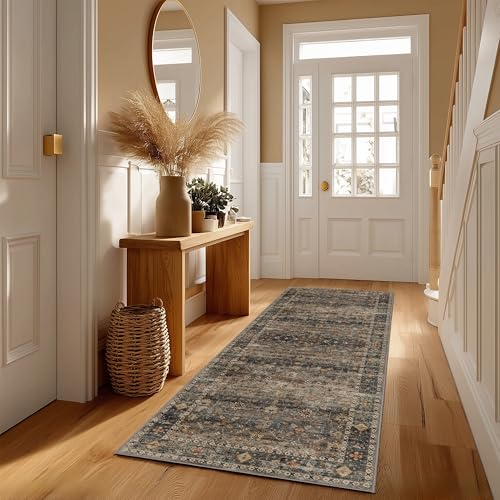 Ruaruarug Washable Area Rug Runner 2×6 for Kitchen Living Room Bedroom, Ultra Soft Non Slip Stain & Fade Resistant, Pet & Kids Friendly, Suitable for High Traffic Areas Easy to Clean, Camel - color: Camel, size: 2' x 6' (Rectangular)