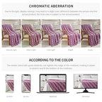 BOURINA Fluffy Chenille Knitted Fringe Throw Blanket Lightweight Soft Cozy for Bed Sofa Chair Throw Blankets Deep Purple 50" x 60" - color: A-purple, size: 50"×60"