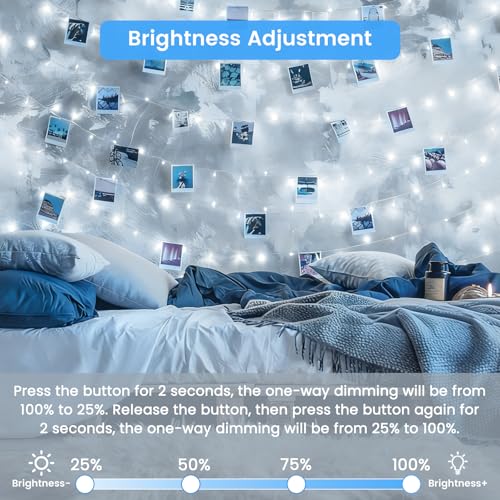 Connectable 2Pack String Lights Indoor, 66FT 200LED String Lights, 13Modes Twinkle Fairy Lights Plug in Outdoor Waterproof, Cool White Clear Wire Light for Christmas Tree, Wedding Yard, Party Decor - color: Cool White, size: 2PK-200LED
