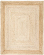 SAFAVIEH Natural Fiber Collection Area Rug - 9' x 12', Natural & Ivory, Handmade Farmhouse Boho Coastal Rustic Jute, Ideal for High Traffic Areas in Living Room, Bedroom (NF885B) - size: 9' x 12' (Rectangular)