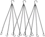 Heybe 16 Inch Hanging Basket Chain, 4 Point Hanging Chains with Hooks for Pot Planters Bird Feeders Lantern Lamp,Extended Hangers for Hanging Badkeys(16inch, 4 Point) - size: 16 inches, style: 4 point