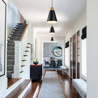 Dijiahua Black Kitchen Pendant Lighting Over Island 3 Pack,Small Modern Farmhouse Chandeliers with Hammered Metal Cone Shade,Mini Industrial Adjustable Cord Hanging Ceiling Lamp Fixtures Over Sink - color: Black and Wood