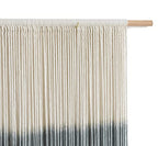 Macrame Wall Hanging Large Dip Dye Tapestry Fiber Wall Art Boho Living Room Bedroom Macrame Wall Decor 59''Wx35''L - color: Grey