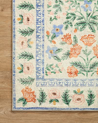 Loloi Rifle Paper Co. Eden Collection EDE-02 Mughal Garden Cream 3'-6" x 5'-6" Accent Rug feat. CloudPile™ - color: Mughal Garden Cream, size: 3'6" x 5'6" (Rectangular)