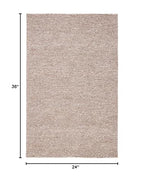 SAFAVIEH Natura Collection Accent Rug - 2' x 3', Brown, Handmade Wool Blend, Textured Design, Ideal for Hallway, Bedroom, Foyer (NAT620T) - color: Brown, size: 2' x 3' (Rectangular)