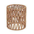 Small Rattan Lamp Shade Boho Shades Replacement H5.9''xΦ4.7'' Shades Ceiling Fan Light Covers Cylinder Woven Lampshade for Floor Lamps Pendant Light Chandelier Wall Sconces Light Fixture