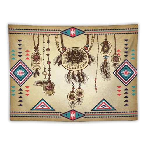 DDCBNS Vintage Aztec Tapestry Wall Hanging,Retro Native American Navajo Ethnic Tribal Design Wall Hanging Tapestry Wall Art Home Décor for Bedroom Living Room Dorm Wall Décor 40" x 30" - color: Aztec Style_2, size: 40"L x 30"W