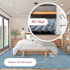 Nuloom Daniela Blue, 6' x 9', Handmade, Jute, Tassel, Soft and Textured, High Traffic, Stain Resistant, Easy Clean, Durable Area Rug for Bedroom, Living Room, Dining Space, Foyer, Entryway - color: Blue, size: 6' x 9' (Rectangular)