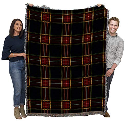 Pure Country Weavers Plaid Blanket Golf - Patterns Gift Tapestry Throw Woven from Cotton - Made in the USA (72x54) - color: Golf
