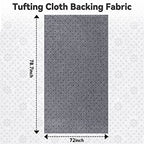 Pllieay 72x78.7 Inch Non Slip Final Backing Cloth, Vinyl Primary Tufting Cloth Backing Fabric, Non Slip Pad with Plum Blossom Pattern for Carpets Rug Tufting Gun Cushion Punch Needle - size: 6' x 6'7" (Rectangular)
