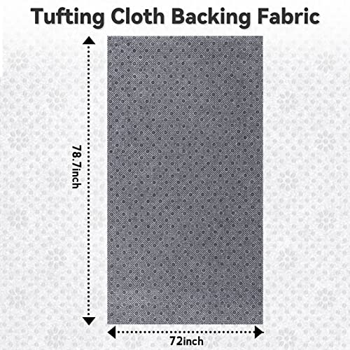 Pllieay 72x78.7 Inch Non Slip Final Backing Cloth, Vinyl Primary Tufting Cloth Backing Fabric, Non Slip Pad with Plum Blossom Pattern for Carpets Rug Tufting Gun Cushion Punch Needle - size: 6' x 6'7" (Rectangular)