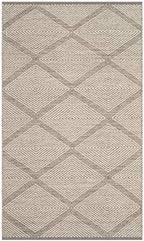 SAFAVIEH Montauk Collection Accent Rug - 3' x 5', Grey, Handmade Cotton, Ideal for High Traffic Areas in Entryway, Living Room, Bedroom (MTK821A) - color: Grey, size: 3' x 5' (Rectangular)