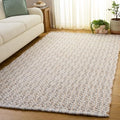 SAFAVIEH Area Rug 5x8 - Natural Fiber Collection - Natural & Light Blue, Handmade Jute & Wool, Ideal for Living Room, Bedroom, Dining Space (NFB225M) - color: Natural/Light Blue, size: 5' x 8' (Rectangular)